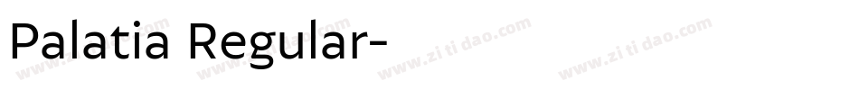 Palatia Regular字体转换